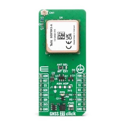 SE878K3A240R003000 Global Navigation Satellite System (GNSS) Wireless (RF/RFID) mikroBUS™ Click™ Platform Evaluation Expansion Board - 1