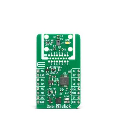 TCS3448 Color Sensor mikroBUS™ Click™ Platform Evaluation Expansion Board - 1