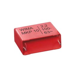 0.1 µF Film Capacitor 250V 400V Polypropylene (PP), Metallized Radial - WIMA
