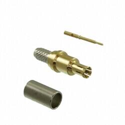 MMCX Connector Plug, Male Pin 75Ohm Free Hanging (In-Line) Solder - 1