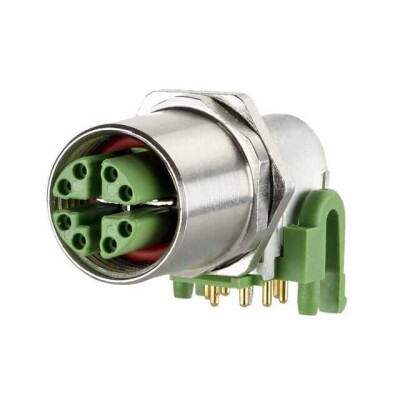 8 Position Circular Connector Jack, Female Sockets Solder - 1