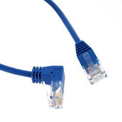 Modular Cable Plug to Plug, Angled Down 8p8c (RJ45, Ethernet) 7.00' (2.13m) Unshielded - Tripp Lite