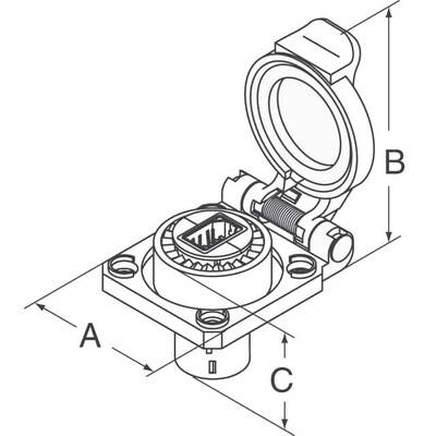 Modular Coupler Connector Jack, 8p8c (RJ45) To Jack, 8p8c (RJ45) Cat5e Shielded - 2