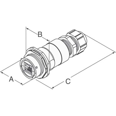 Modular Coupler Connector Jack, 8p8c (RJ45) To Jack, 8p8c (RJ45) Cat5e Unshielded - 2