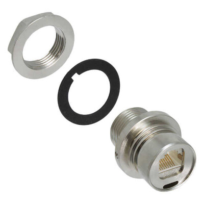 Modular Coupler Connector Jack, 8p8c (RJ45) To Jack, 8p8c (RJ45) Cat5e Unshielded - 1