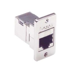 Modular Coupler Connector Jack, 8p8c (RJ45) To Jack, 8p8c (RJ45) Cat6a Shielded - L-com