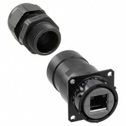 Modular Coupler Connector Jack, 8p8c (RJ45) To Jack, 8p8c (RJ45) Cat6 - Amphenol Socapex