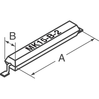 Molded Body Reed Switch SPST-NO 10 ~ 15AT Operate Range 10W 400mA (AC/DC) 200 V Surface Mount - 2