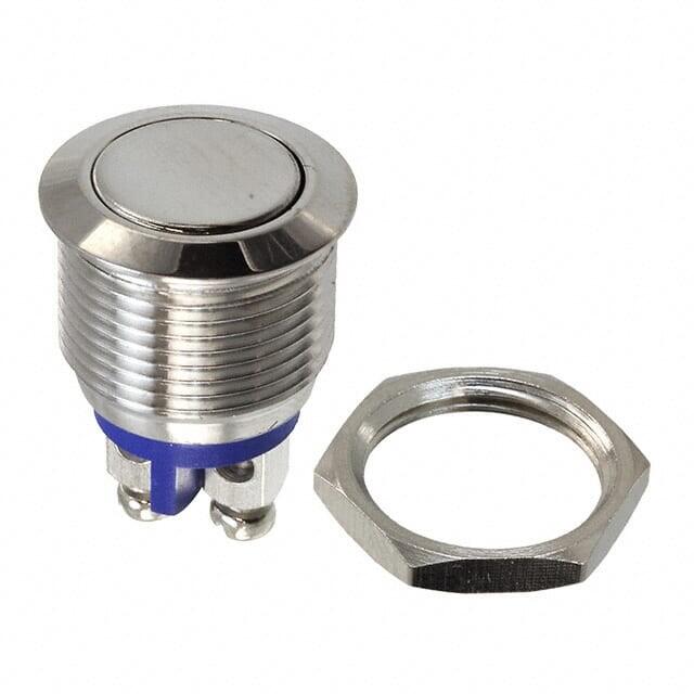 Pushbutton Switch SPST-NO Standard Panel Mount, Front