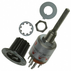 Rotary Switch 2 Position 4PDT 2A (AC), 1A (DC) 125 VAC Panel Mount, Through Hole - NKK Switches