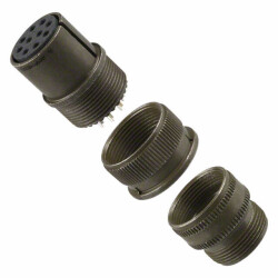 10 Position Circular Connector Plug, Female Sockets Solder Cup - Amphenol Industrial Operations