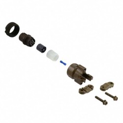 6 Position Circular Connector Plug, Female Sockets Solder Cup - ITT Cannon, LLC