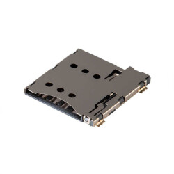 6 Position Card Connector Micro SIM Surface Mount, Right Angle Gold - Same Sky (Formerly CUI Devices)