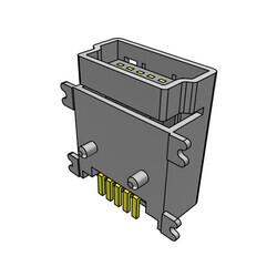 USB - mini B USB 2.0 Receptacle Connector 5 Position Surface Mount, Right Angle - Samtec Inc. (1)