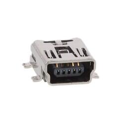 USB - mini B - Receptacle Connector 5 Position Surface Mount, Right Angle - Adam Tech