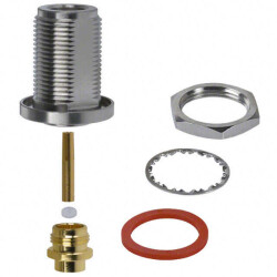 N Type Connector Jack, Female Socket 50 Ohms Panel Mount Solder - Amphenol RF