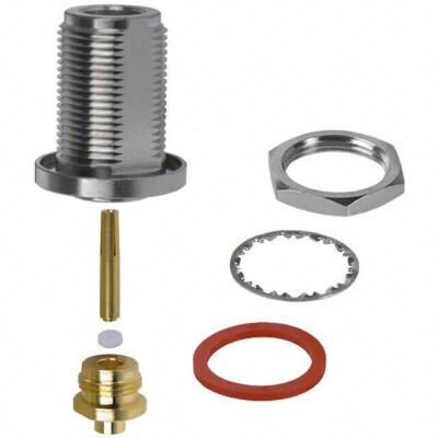 N Type Connector Jack, Female Socket 50 Ohms Panel Mount Crimp - 1