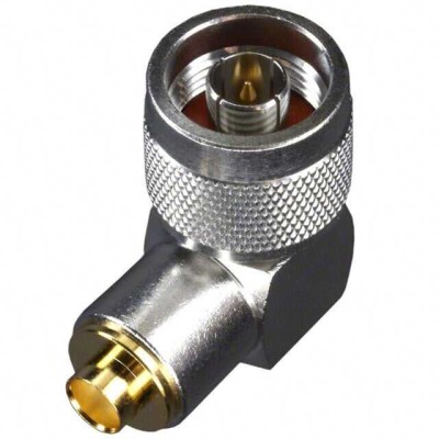 N Type Connector Plug, Male Pin 50 Ohms Free Hanging (In-Line), Right Angle Push On - 1