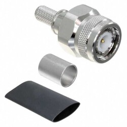 N Type Connector Plug, Male Pin 50 Ohms Free Hanging (In-Line) Push On - Amphenol Times Microwave Systems