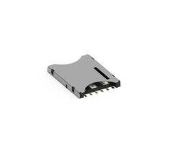 Nano SIM Card Socket Push-Pull Type, 6 Pin 1.2H - 3