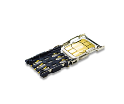 Nano SIM socket, Hinge Type, 6 Pin, 10u