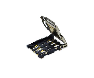 Nano SIM socket, Hinge Type, 6 Pin, 10u