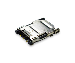 Nano SIM socket, Hinge Type, 6 Pin, 10u
