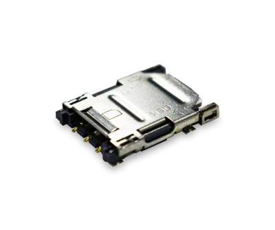 Nano SIM socket, Hinge Type, 6 Pin, 10u