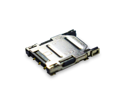 Nano SIM socket, Hinge Type, 6 Pin, 10u