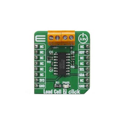 NAU7802 Weight Scale Sensor mikroBUS™ Click™ Platform Evaluation Expansion Board - 1