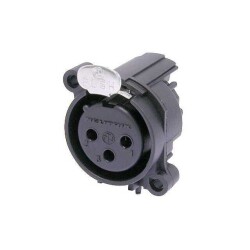3 Position Circular Connector Receptacle, Female Sockets Solder - Neutrik Americas, Inc.