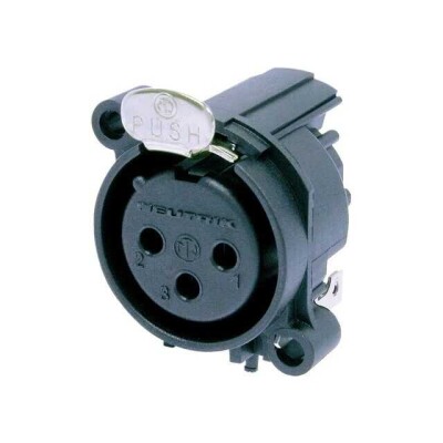 3 Position Circular Connector Receptacle, Female Sockets Solder - 1