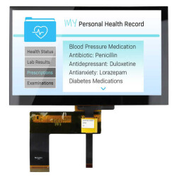 Capacitive Graphic LCD Display Module Transmissive Red, Green, Blue (RGB) TFT - Color, IPS (In-Plane Switching) 24-Bit (RGB) 7