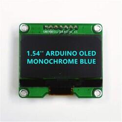 Non-Touch Graphic LCD Display Module - Blue OLED SPI 1.54