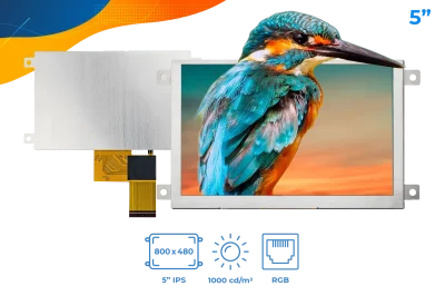 Non-Touch Graphic LCD Display Module Transmissive Red, Green, Blue (RGB) TFT - Color, IPS (In-Plane Switching) RGB 5