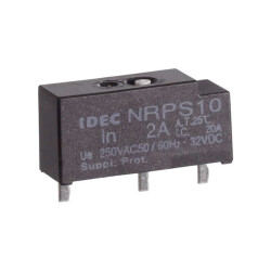 Circuit Breaker Thermal 2A 250 V AC 32 V DC Push to Reset Through Hole - IDEC