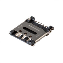7 (6 + 1) Position Card Connector NANO SIM Surface Mount, Right Angle Gold - Same Sky (Formerly CUI Devices)