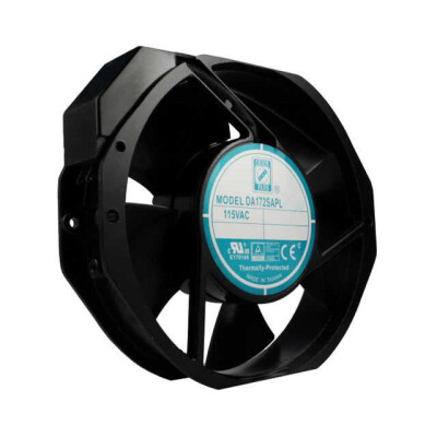 Fan Tubeaxial 115VAC Rectangular/Rounded - 172mm L x 150mm H Ball 228.0 CFM (6.38m³/min) 2 Terminals - 1