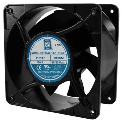 Fan Tubeaxial 115VAC Square - 176mm L x 176mm H Ball 380.0 CFM (10.64m³/min) 2 Terminals - Orion Fans