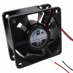 Fan Tubeaxial 24VDC Square - 60mm L x 60mm H Sealed Sleeve 25.0 CFM (0.700m³/min) 2 Wire Leads - Orion Fans