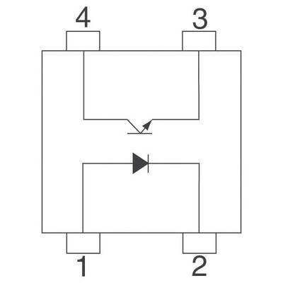 Optoisolator Transistor Output 5000Vrms 1 Channel 4-SMD - 2