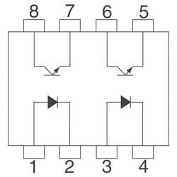 Optoisolator Transistor Output 5000Vrms 2 Channel 8-SMD - 2