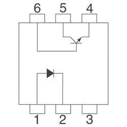 Optoisolator Transistor with Base Output 3550Vrms 1 Channel 6-SMD - 2