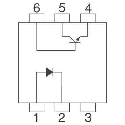 Optoisolator Transistor with Base Output 3550Vrms 1 Channel 6-SMD - 2