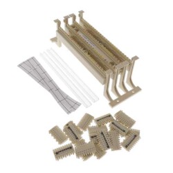 100 Pair Modular Wiring Block Connector Legs 110 Punch Down - Panduit Corp