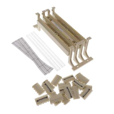 100 Pair Modular Wiring Block Connector Legs 110 Punch Down - 1