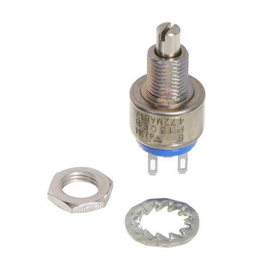 4.7k Ohm 1 Gang Linear Panel Mount Potentiometer 1.0 Turns Cermet 1.5W Solder Lug - 1