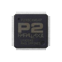 P2X8C4M64P Propeller™ Microcontroller IC 32-Bit 8-Core 180MHz 544KB (544K x 8) RAM 100-TQFP-EP (14x14) - Parallax Inc.