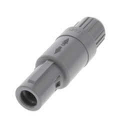 14 Position Circular Connector Plug, Male Pins Solder Cup - LEMO