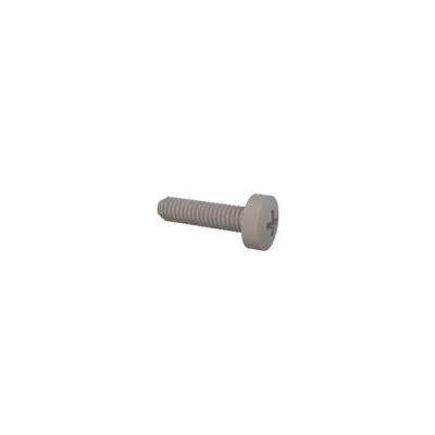 M2.5x0.45 Pan Head Machine Screw Phillips Drive Nylon - 1